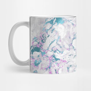 Marble Pattern Aesthetic Purple Blue Teal Mug